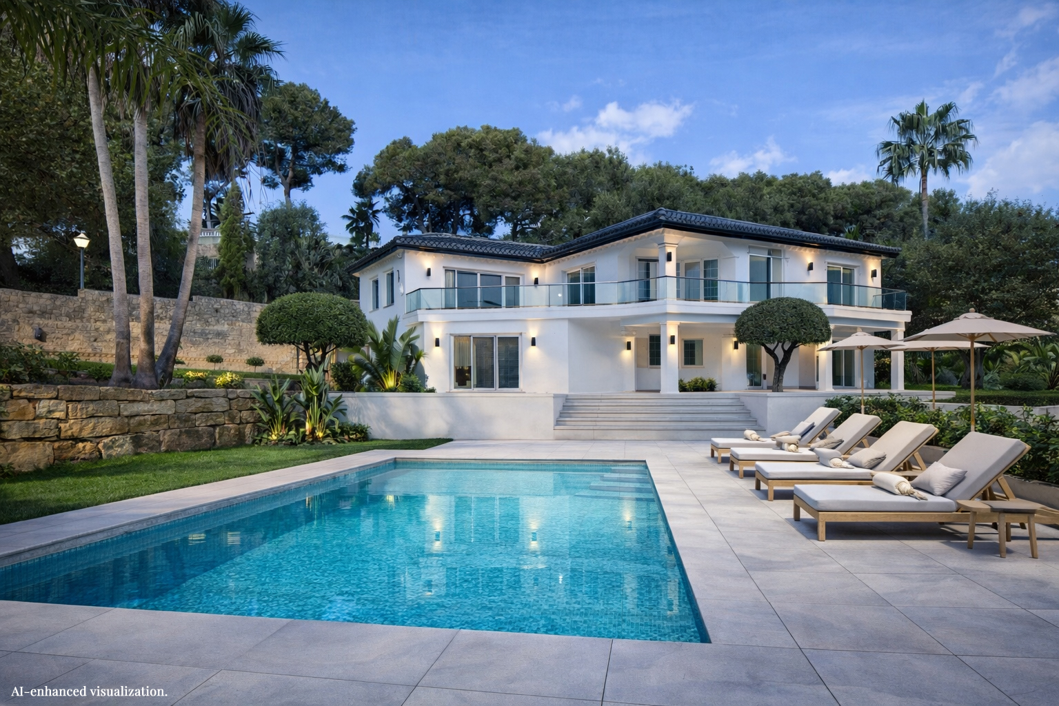 Villa with sea views in Hacienda Las Chapas