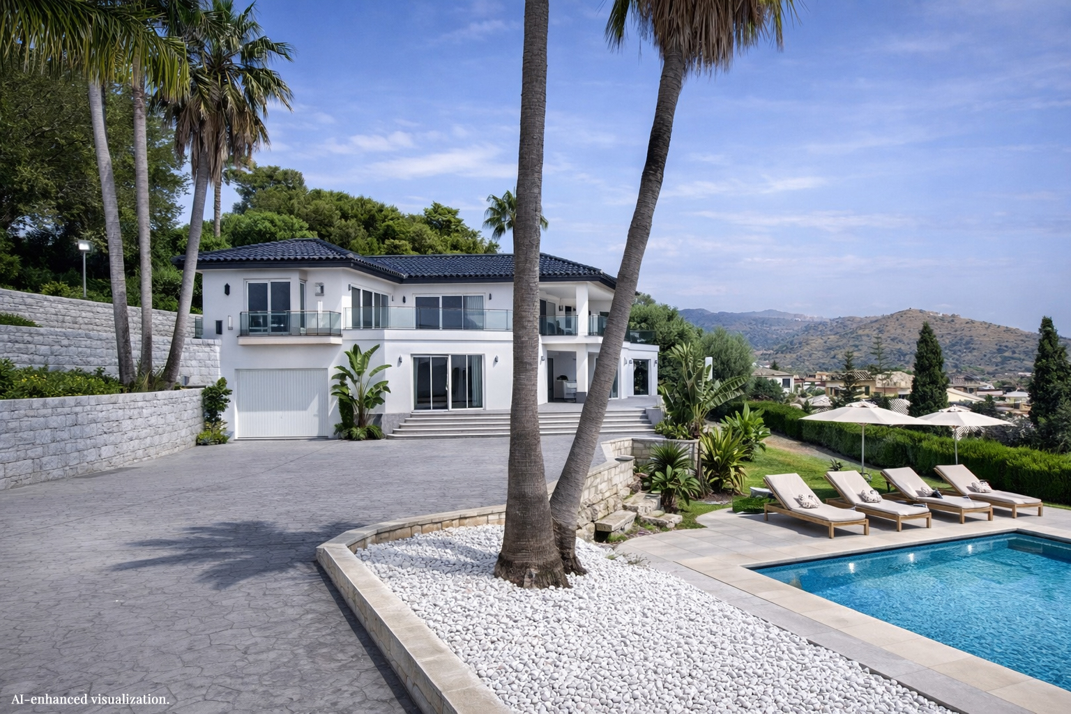 Villa with sea views in Hacienda Las Chapas